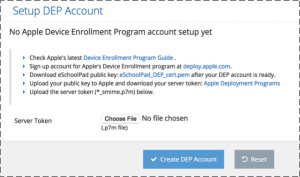 Setup DEP Account esp_admin_DEPSetup_01